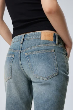 Weekday NAIL LOW RISE SLIM STRAIGHT LEG JEANS trove blue medium blue Best Sale