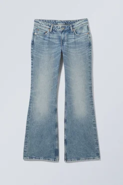 Weekday NOVA LOW RISE SLIM BOOTCUT LEG JEANS blue stream medium blue Best