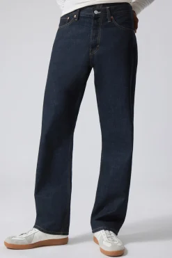 Weekday ORBIT MID RISE REGULAR STRAIGHT LEG JEANS blue rinse Flash Sale
