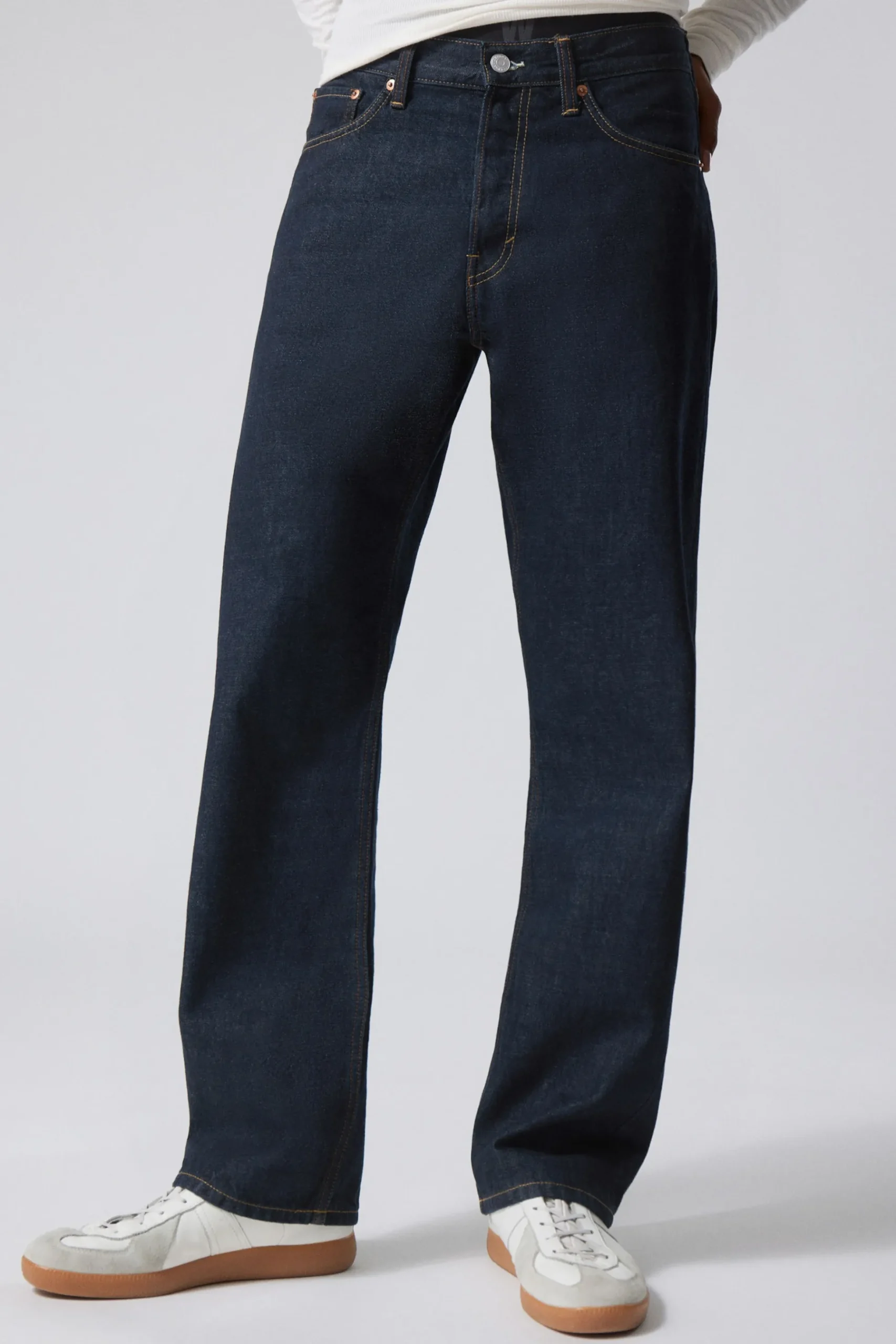 Weekday ORBIT MID RISE REGULAR STRAIGHT LEG JEANS blue rinse Flash Sale