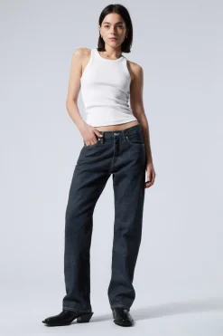 Weekday ORBIT MID RISE REGULAR STRAIGHT LEG JEANS blue rinse Flash Sale