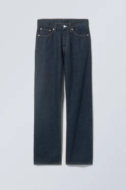 Weekday ORBIT MID RISE REGULAR STRAIGHT LEG JEANS blue rinse Flash Sale