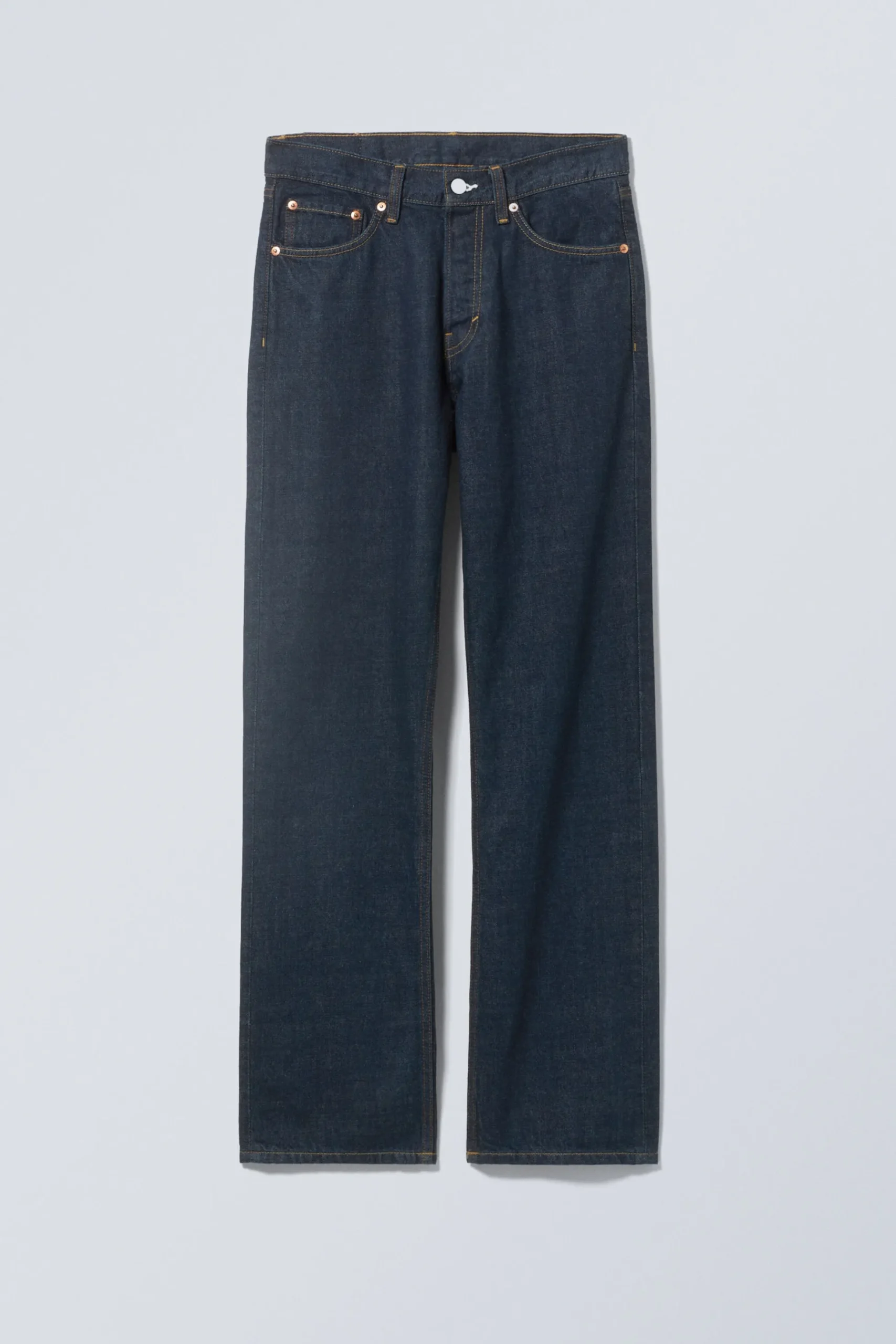 Weekday ORBIT MID RISE REGULAR STRAIGHT LEG JEANS blue rinse Flash Sale