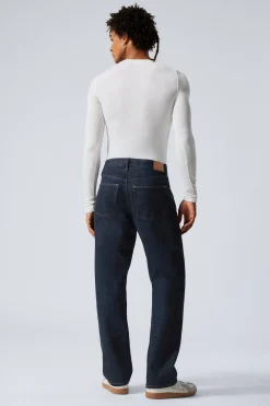Weekday ORBIT MID RISE REGULAR STRAIGHT LEG JEANS blue rinse Flash Sale