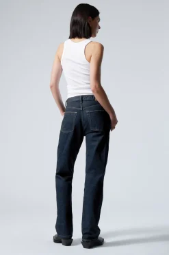 Weekday ORBIT MID RISE REGULAR STRAIGHT LEG JEANS blue rinse Flash Sale