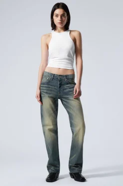 Weekday ORBIT MID RISE REGULAR STRAIGHT LEG JEANS carson blue medium blue Discount