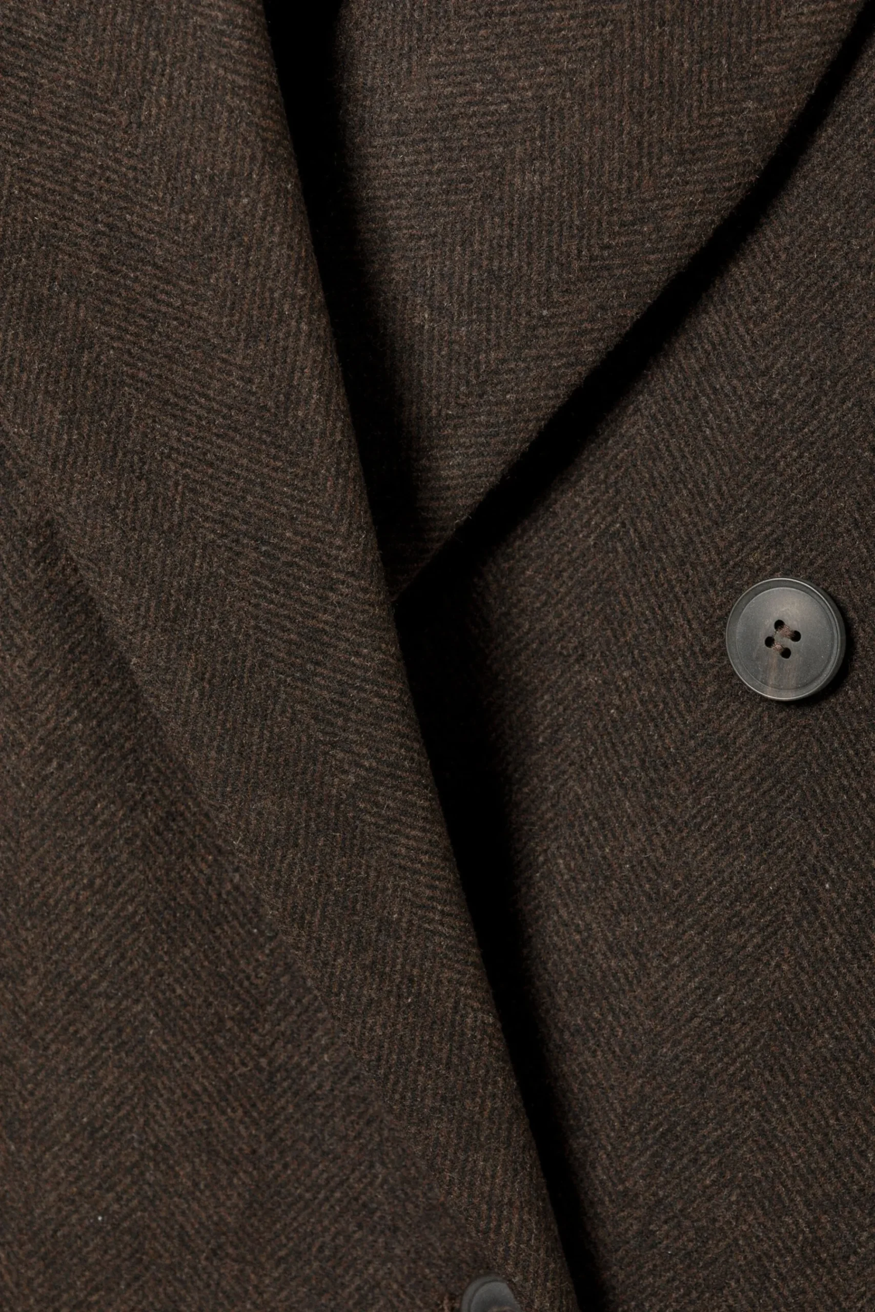 Weekday OVERSIZED DOUBLE-BREASTED WOOL-BLEND COAT dark brown Discount