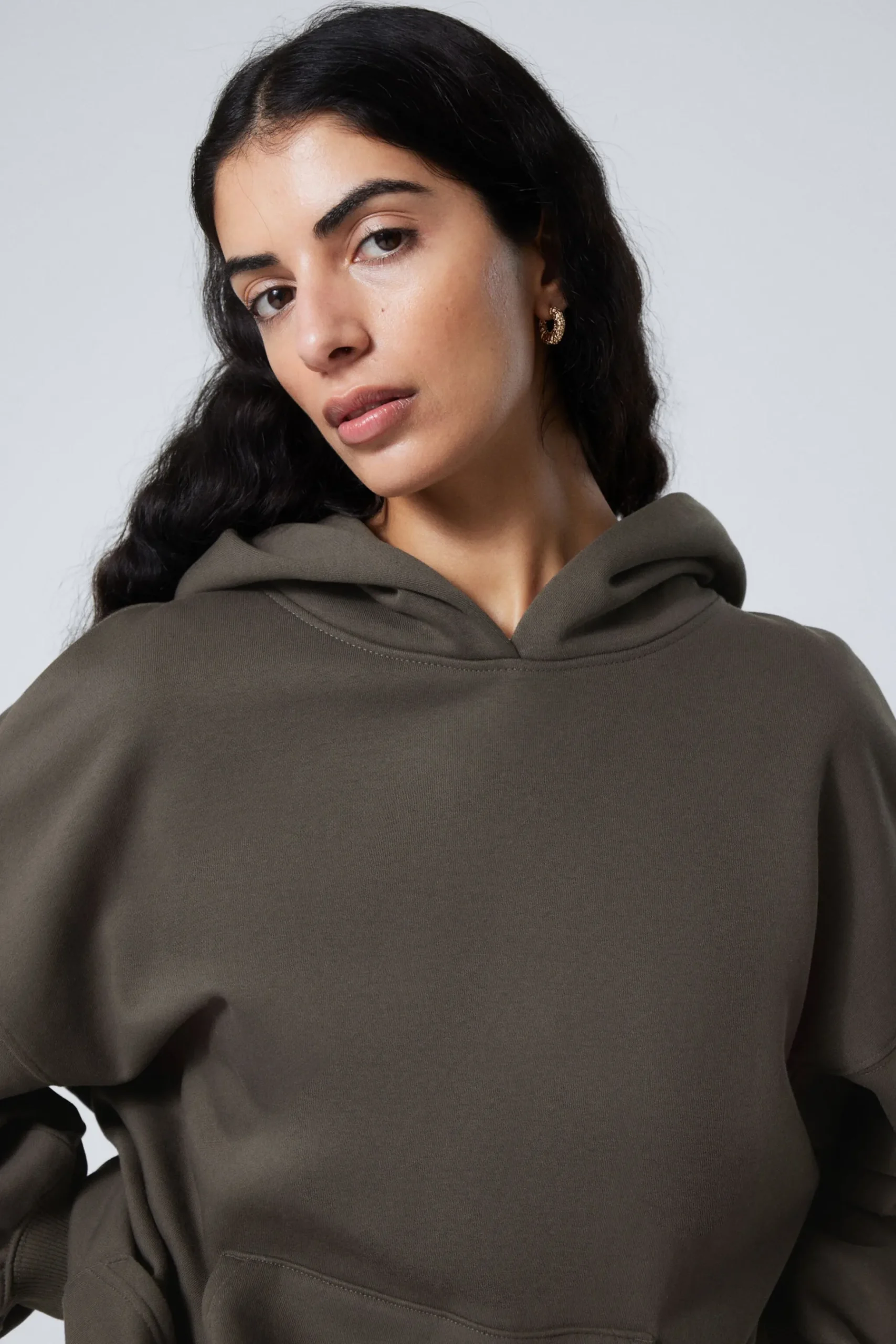 Weekday OVERSIZED HEAVYWEIGHT HOODIE dark grey New