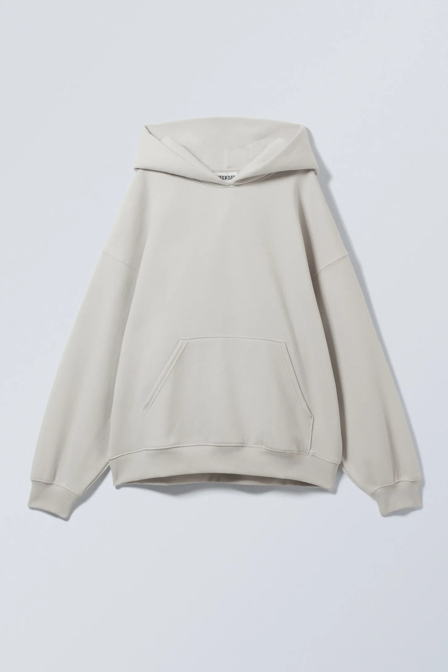 Weekday OVERSIZED HEAVYWEIGHT HOODIE light mole Clearance