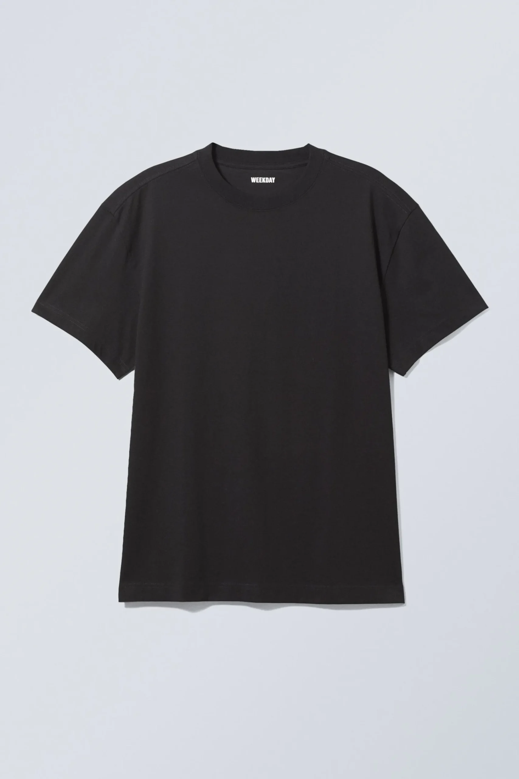 Weekday OVERSIZED HEAVYWEIGHT T-SHIRT black Best