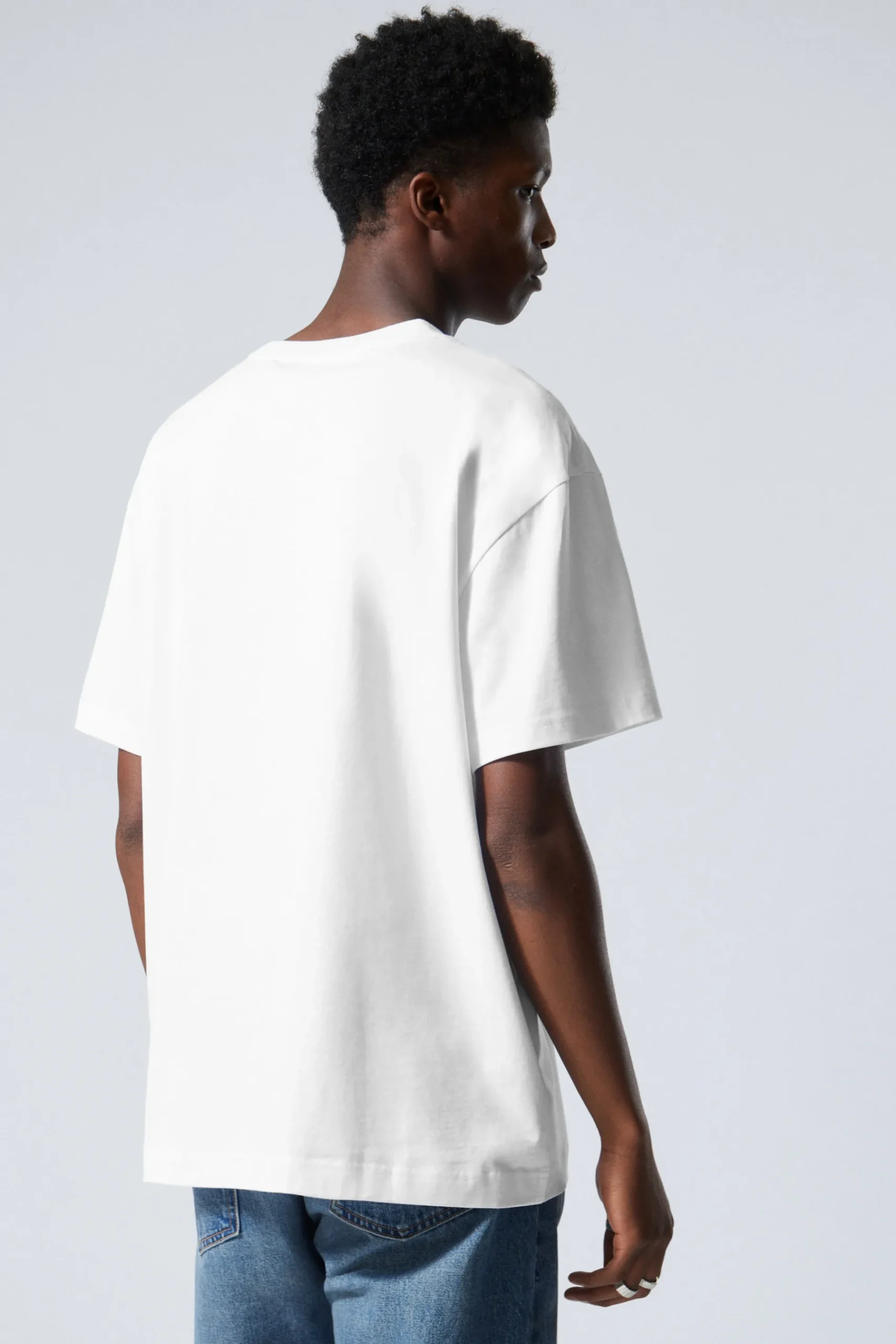 Weekday OVERSIZED HEAVYWEIGHT T-SHIRT white Best