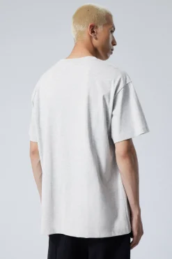 Weekday OVERSIZED HEAVYWEIGHT T-SHIRT grey Store