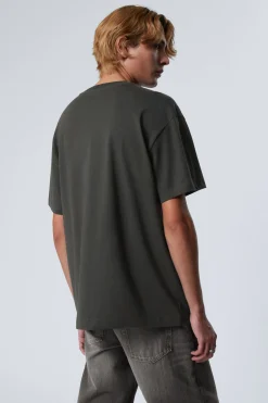 Weekday OVERSIZED HEAVYWEIGHT T-SHIRT off black Cheap