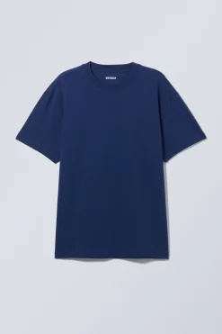 Weekday OVERSIZED HEAVYWEIGHT T-SHIRT dark blue Cheap
