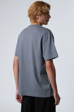 Weekday OVERSIZED HEAVYWEIGHT T-SHIRT dusty grey New