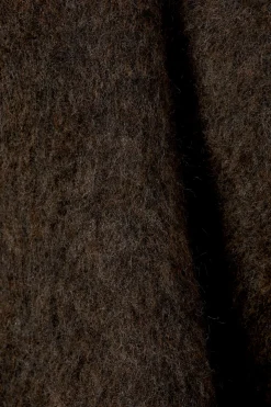 Weekday OVERSIZED KNITTED MOHAIR BLEND SWEATER dark brown melange Hot