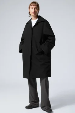 Weekday OVERSIZED PADDED CAR COAT black Sale
