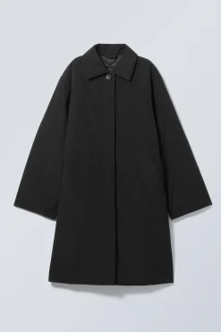 Weekday OVERSIZED PADDED CAR COAT black Sale