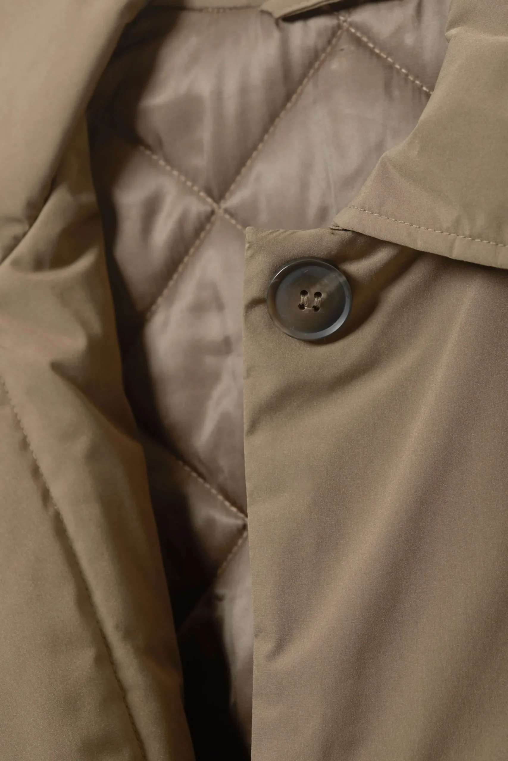 Weekday OVERSIZED PADDED CAR COAT beige khaki Best Sale