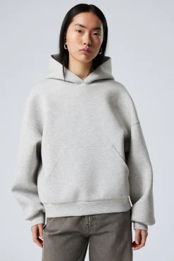 Weekday OVERSIZED SCUBA HOODIE light grey Hot