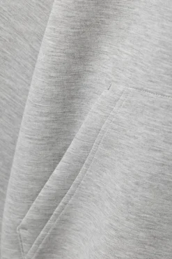 Weekday OVERSIZED SCUBA ZIP-HOODIE grey melange Store