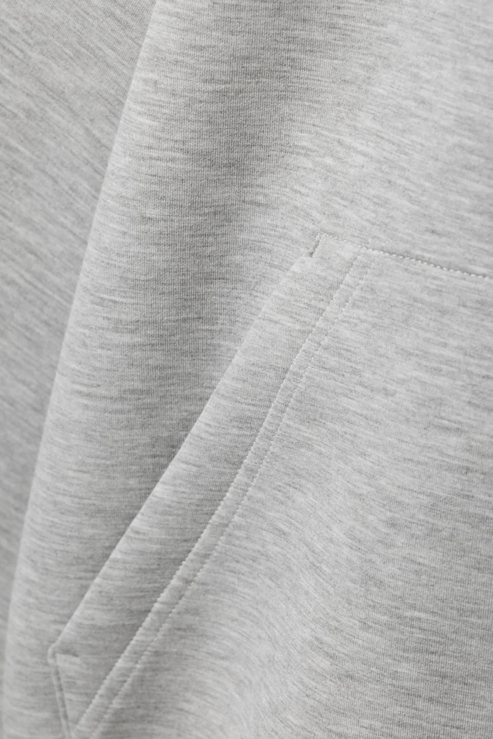 Weekday OVERSIZED SCUBA ZIP-HOODIE grey melange Store