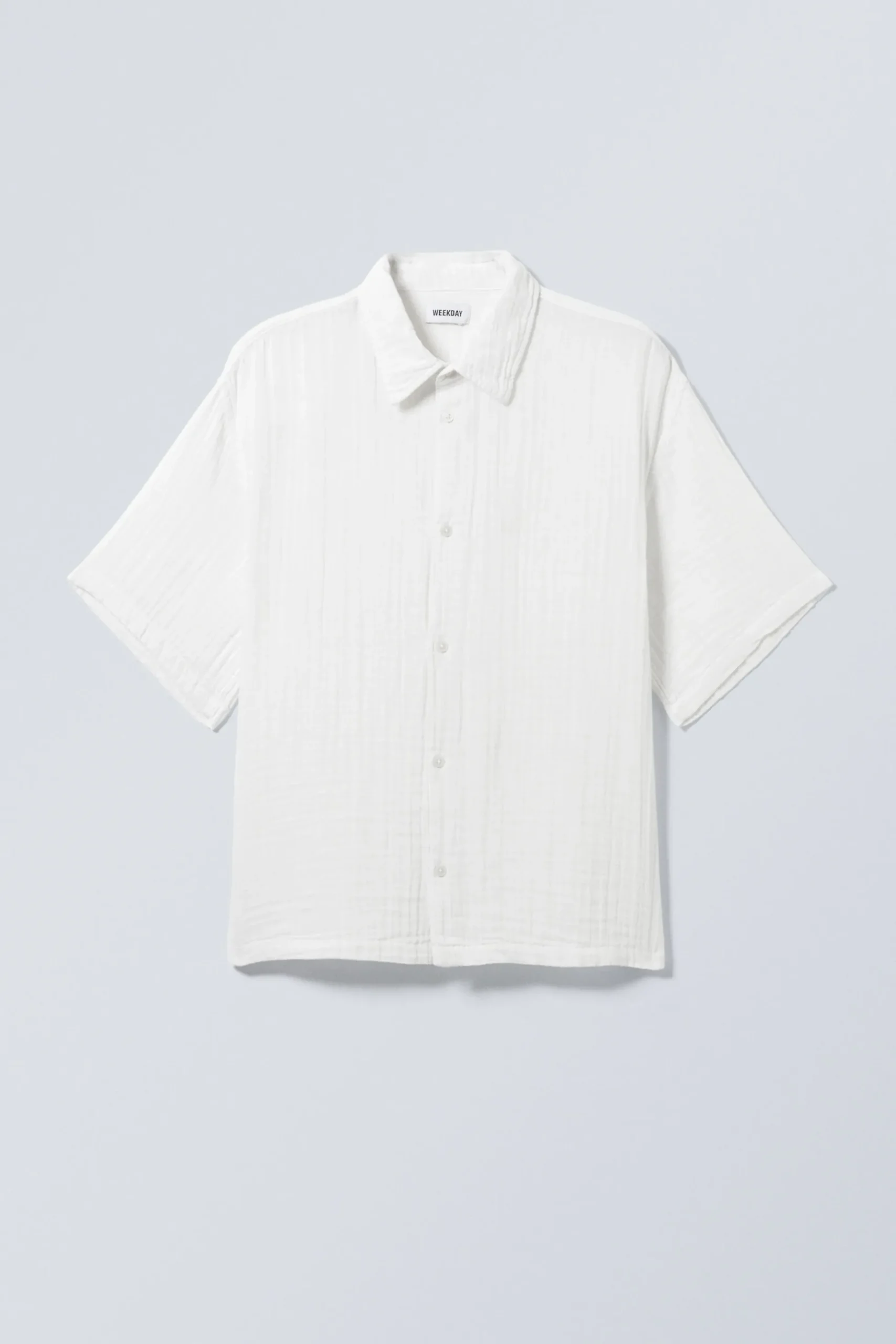 Weekday OVERSIZED STRUCTURED SHORT SLEEVE SHIRT white Best