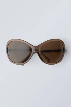 Weekday OVERSIZED SUNGLASSES dark brown Store