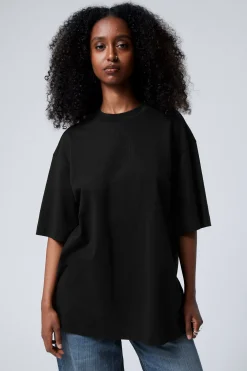Weekday OVERSIZED T-SHIRT black New