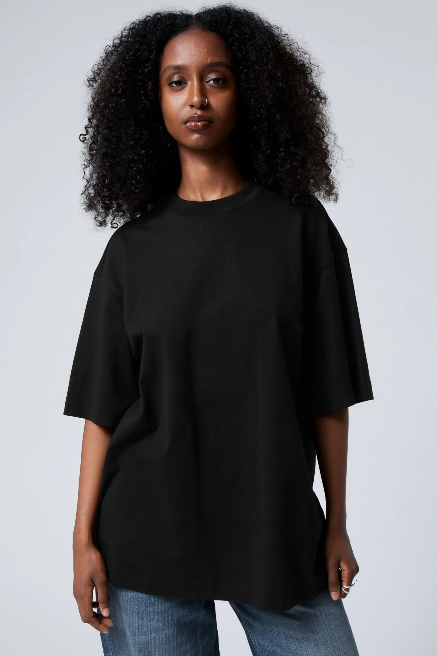 Weekday OVERSIZED T-SHIRT black New