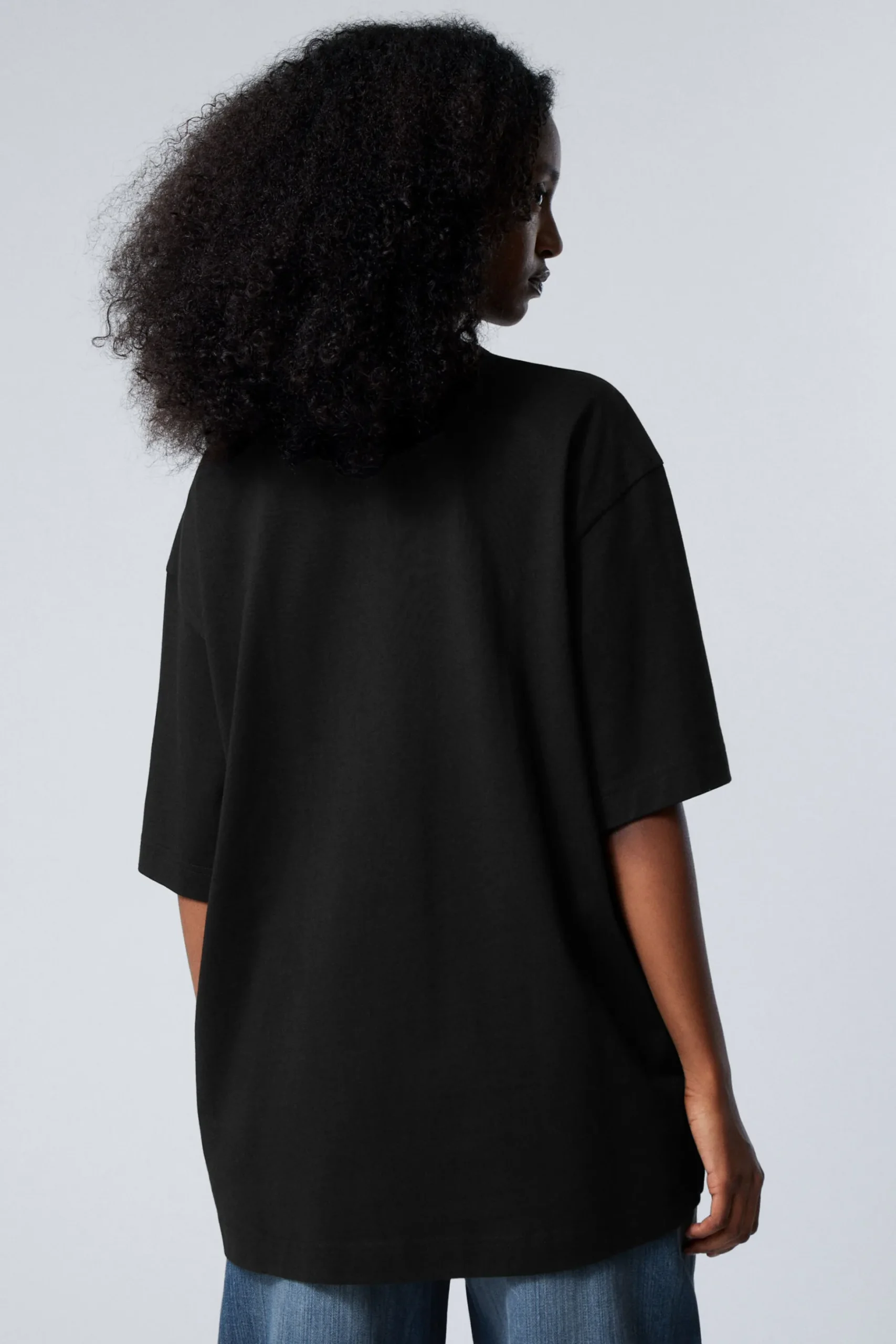 Weekday OVERSIZED T-SHIRT black New