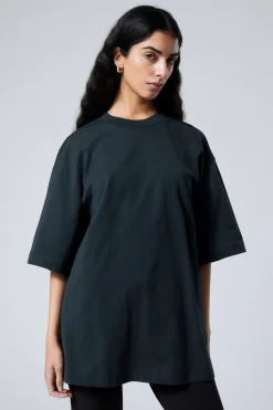 Weekday OVERSIZED T-SHIRT navy blue Discount