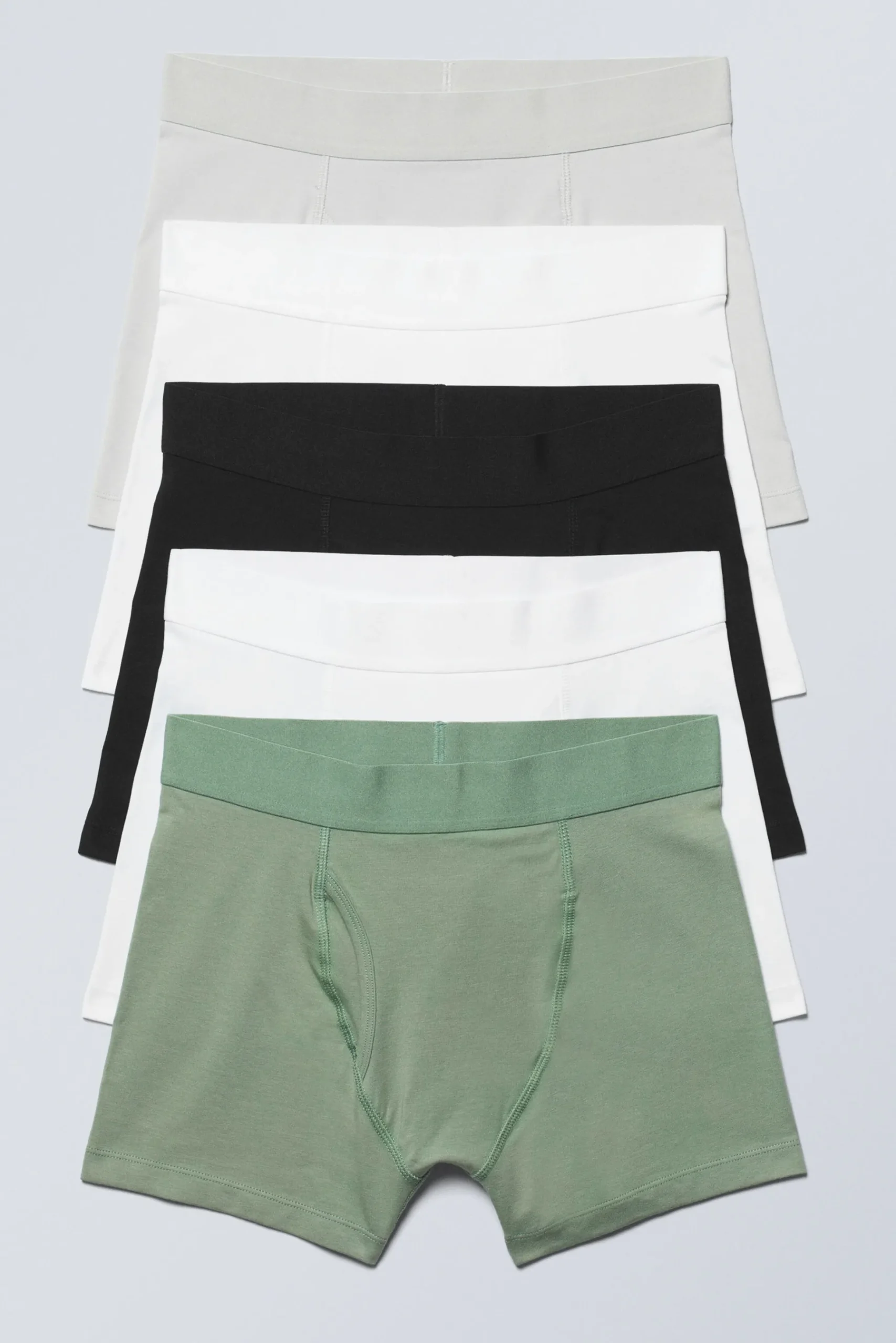Weekday 5-PACK BOXER BRIEFS black grey green white Sale