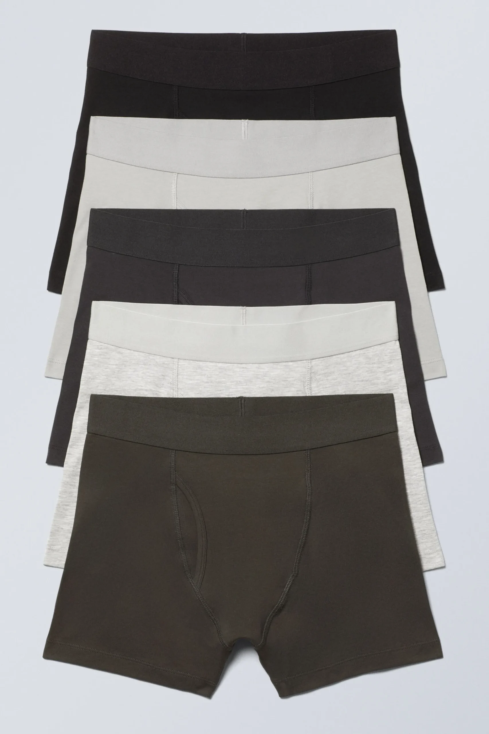 Weekday 5-PACK BOXER BRIEFS black and grey Best Sale