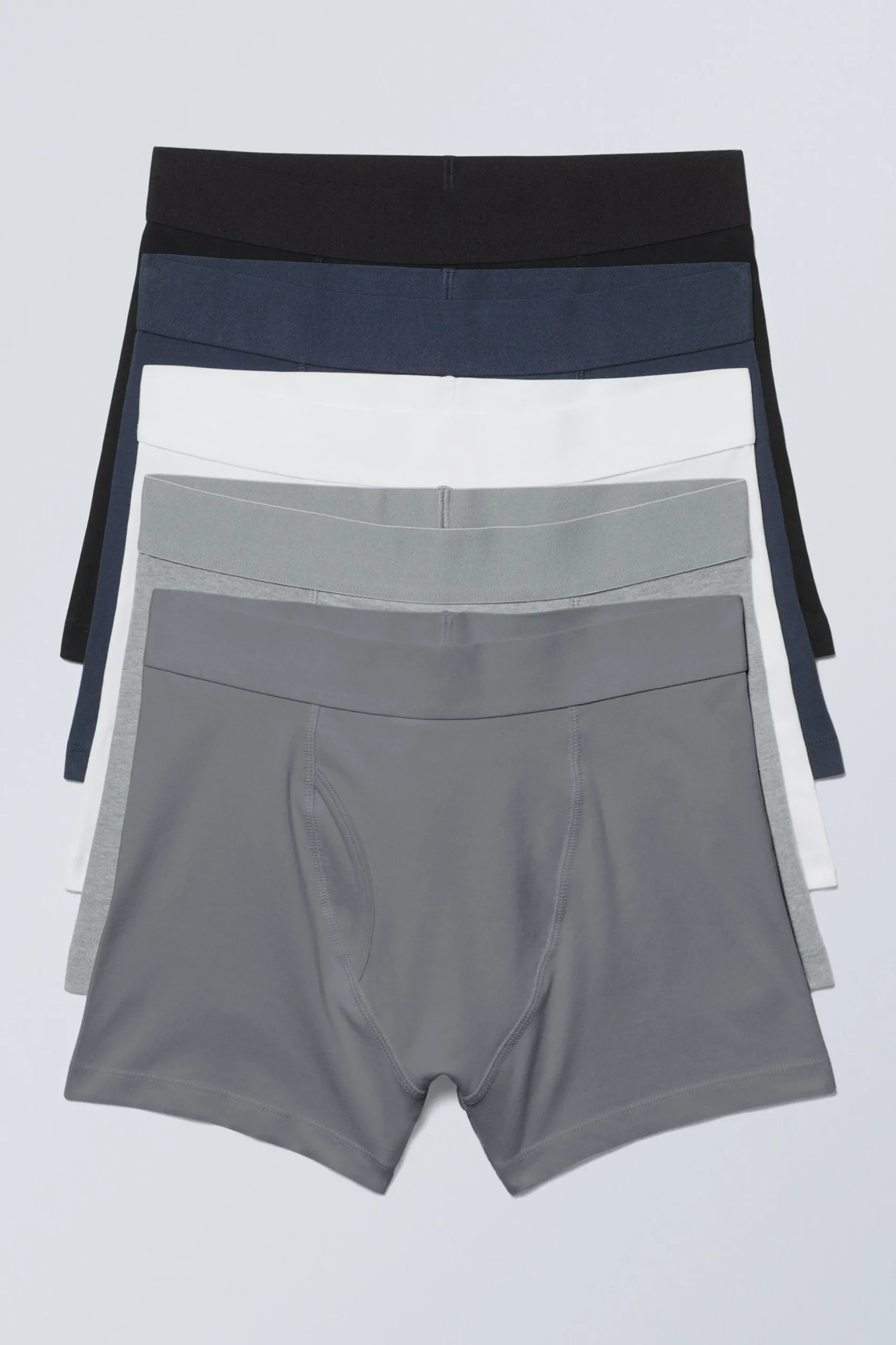 Weekday 5-PACK BOXER BRIEFS black/blue/white/grey Cheap