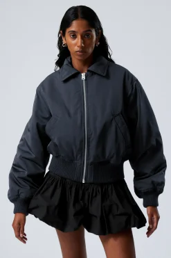 Weekday PADDED BOMBER JACKET dark blue Outlet