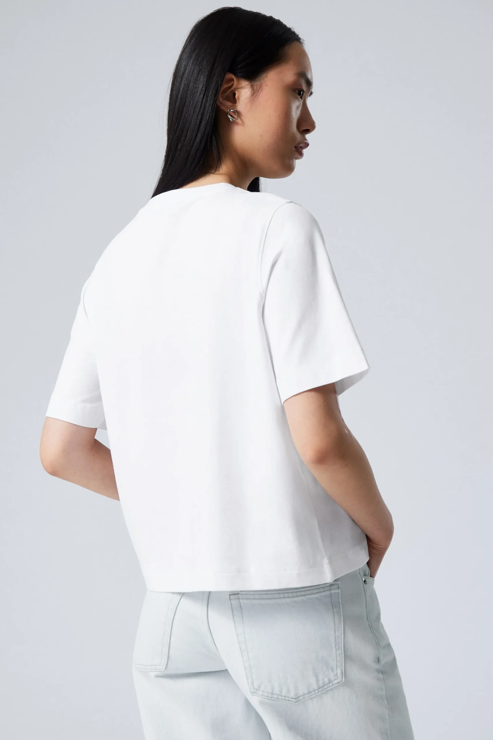 Weekday PERFECT BOXY T-SHIRT white Sale