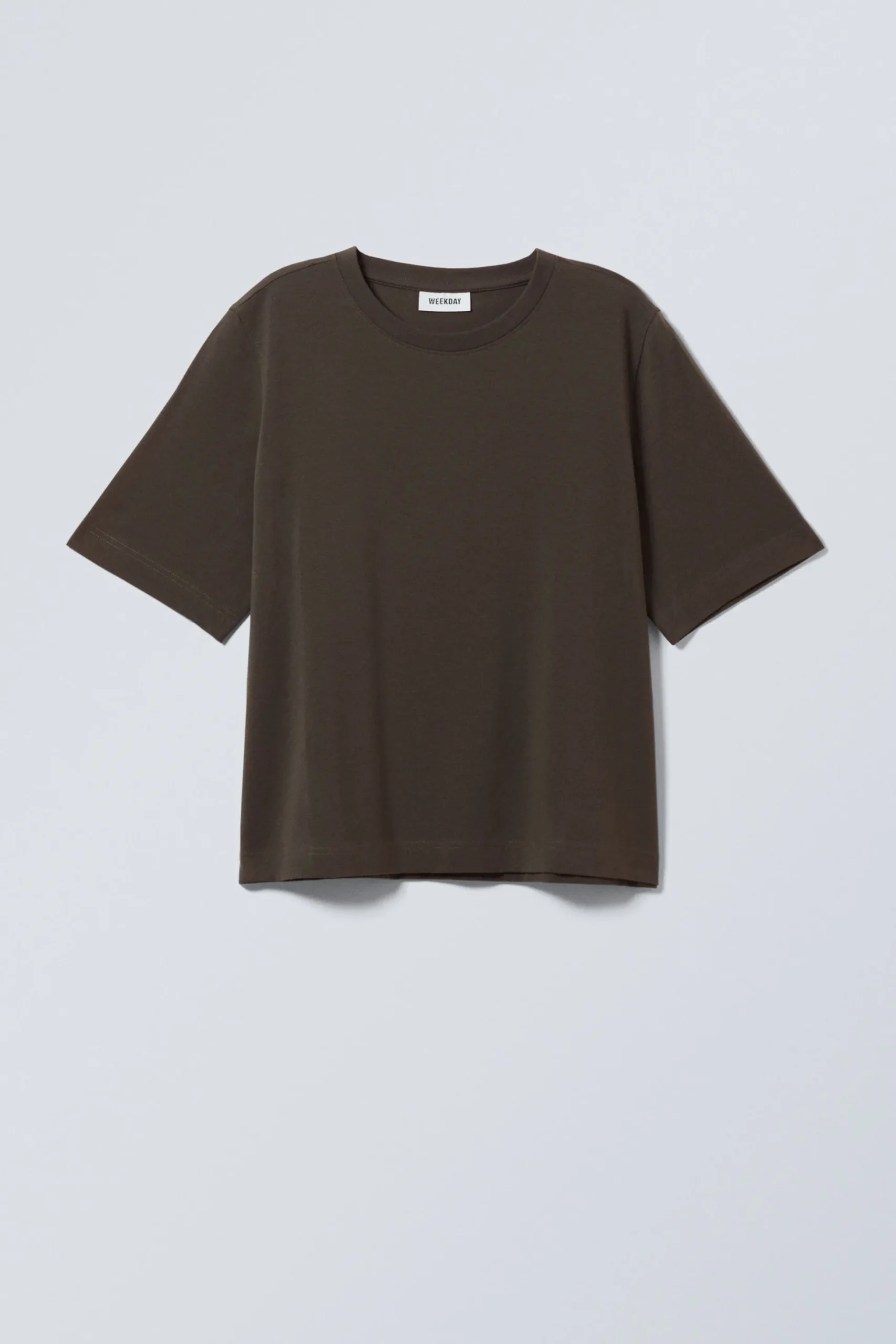 Weekday PERFECT BOXY T-SHIRT dark brown Sale