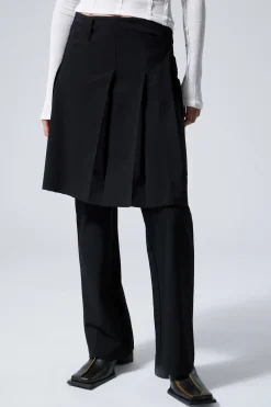 Weekday PLEATED MIDI SKIRT black Sale