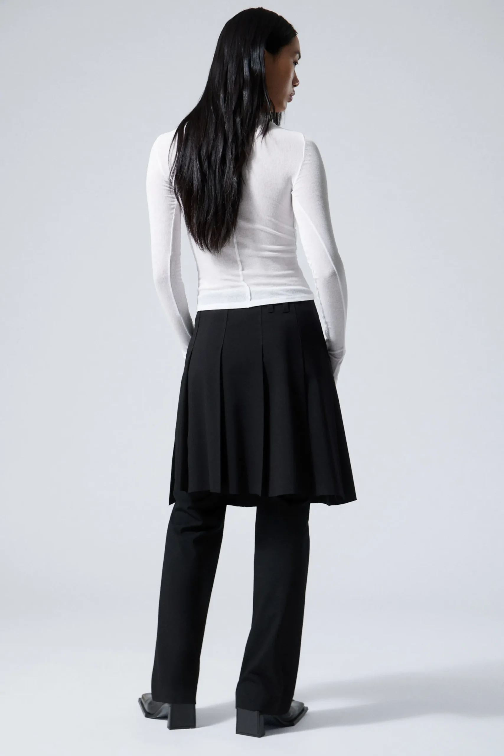 Weekday PLEATED MIDI SKIRT black Sale