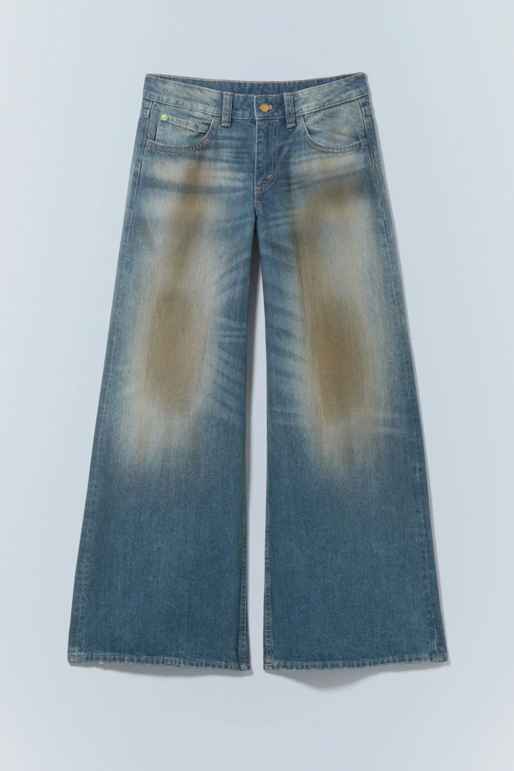 Weekday POSER REGULAR WAIST LOOSE WIDE JEANS grime blue Hot