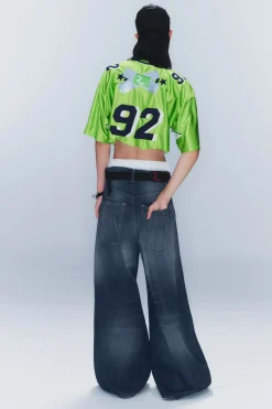 Weekday RAD SUPER REGULAR WAIST LOOSE WIDE JEANS star blue Shop