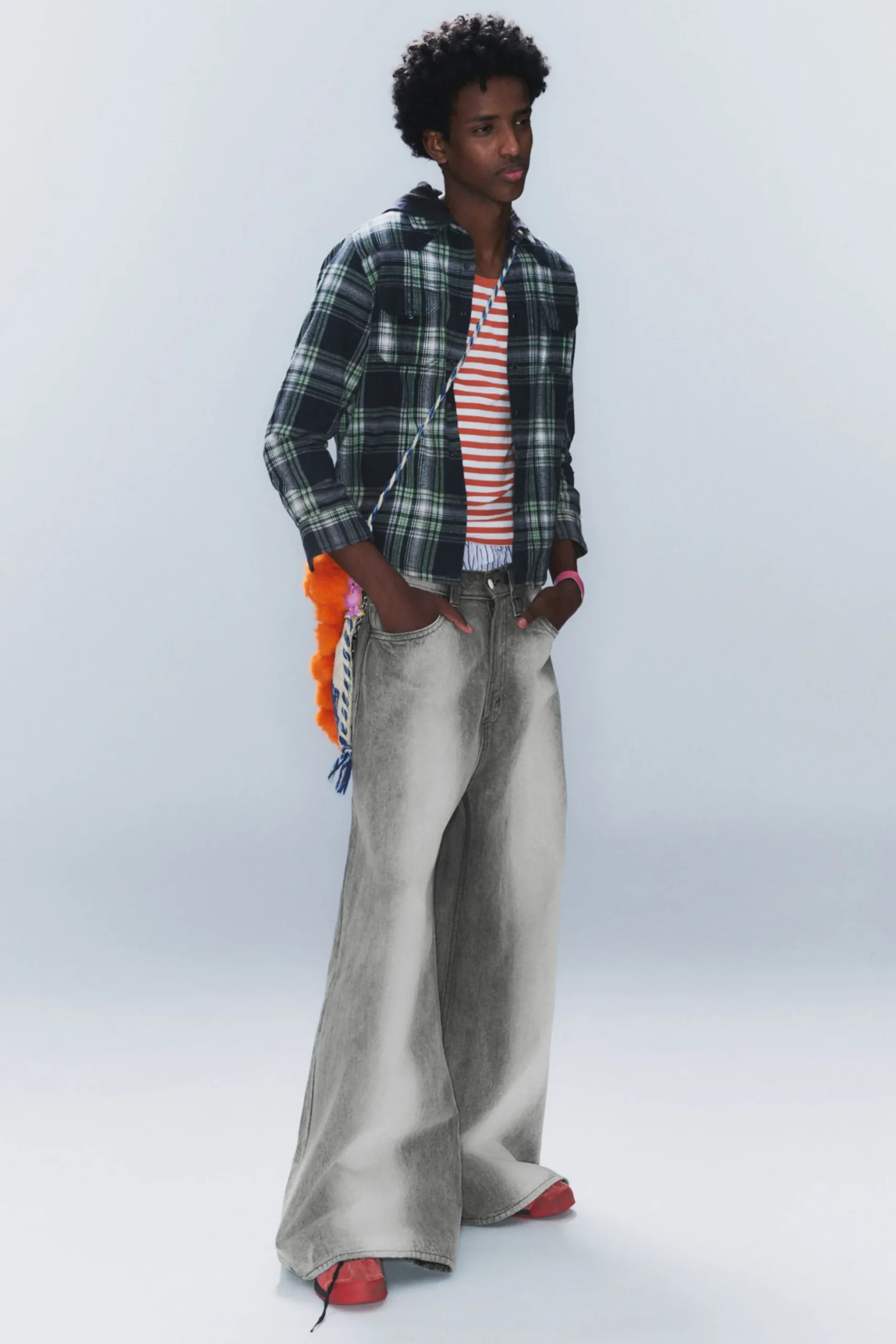 Weekday RAD SUPER REGULAR WAIST LOOSE WIDE JEANS duster grey Best Sale