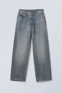 Weekday RAIL MID RISE LOOSE WIDE LEG JEANS trove blue medium blue Online