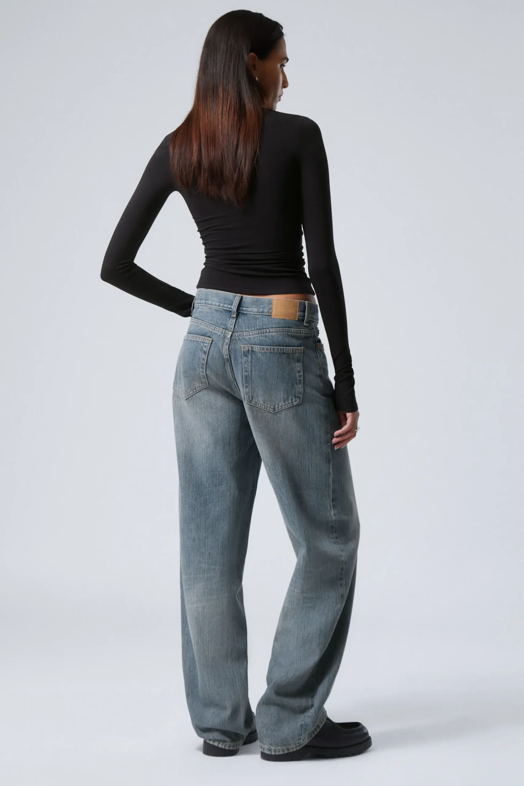 Weekday RAIL MID RISE LOOSE WIDE LEG JEANS trove blue medium blue Online