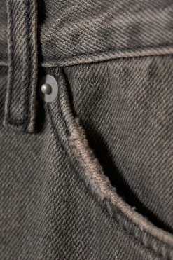 Weekday RAIL MID RISE LOOSE WIDE LEG JEANS clay grey grey Clearance