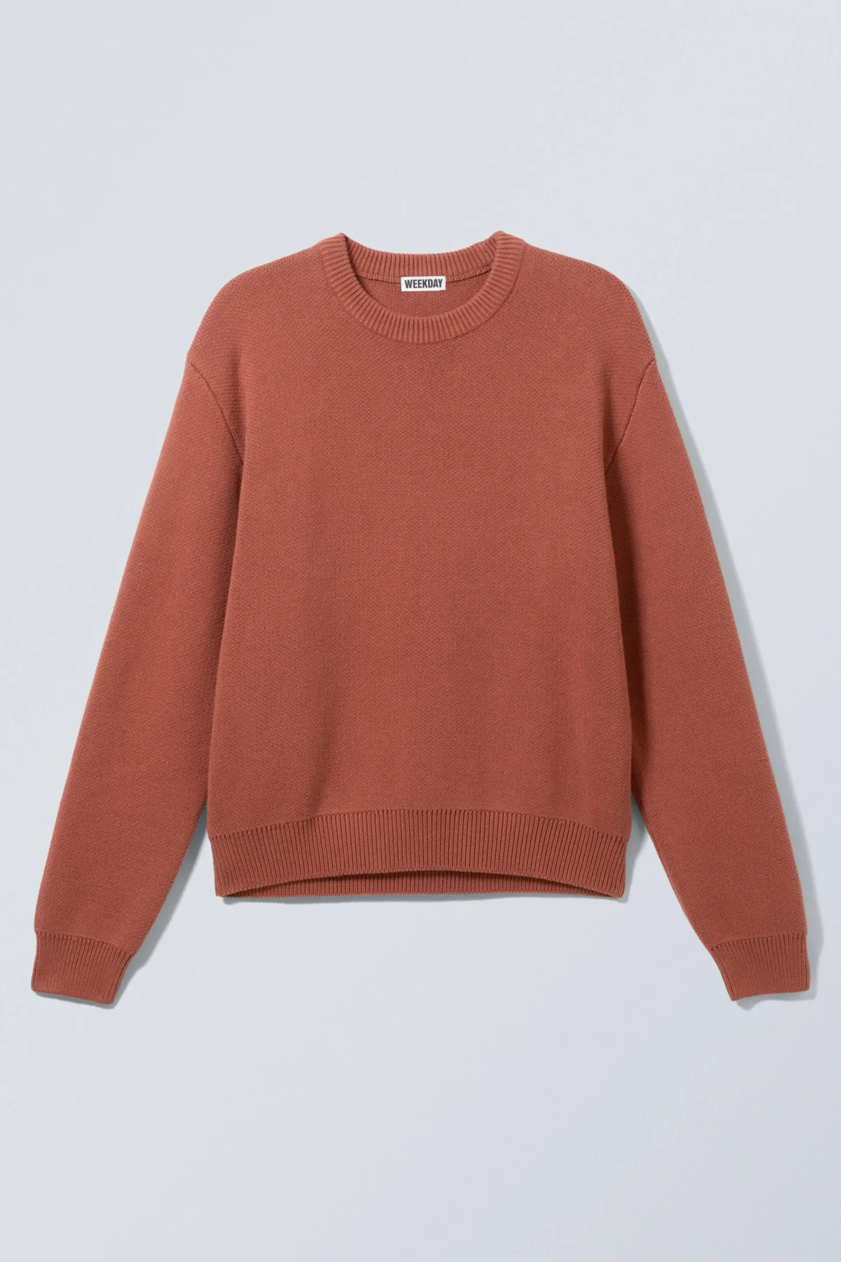 Weekday REGULAR KNITTED COTTON SWEATER dusty coral New