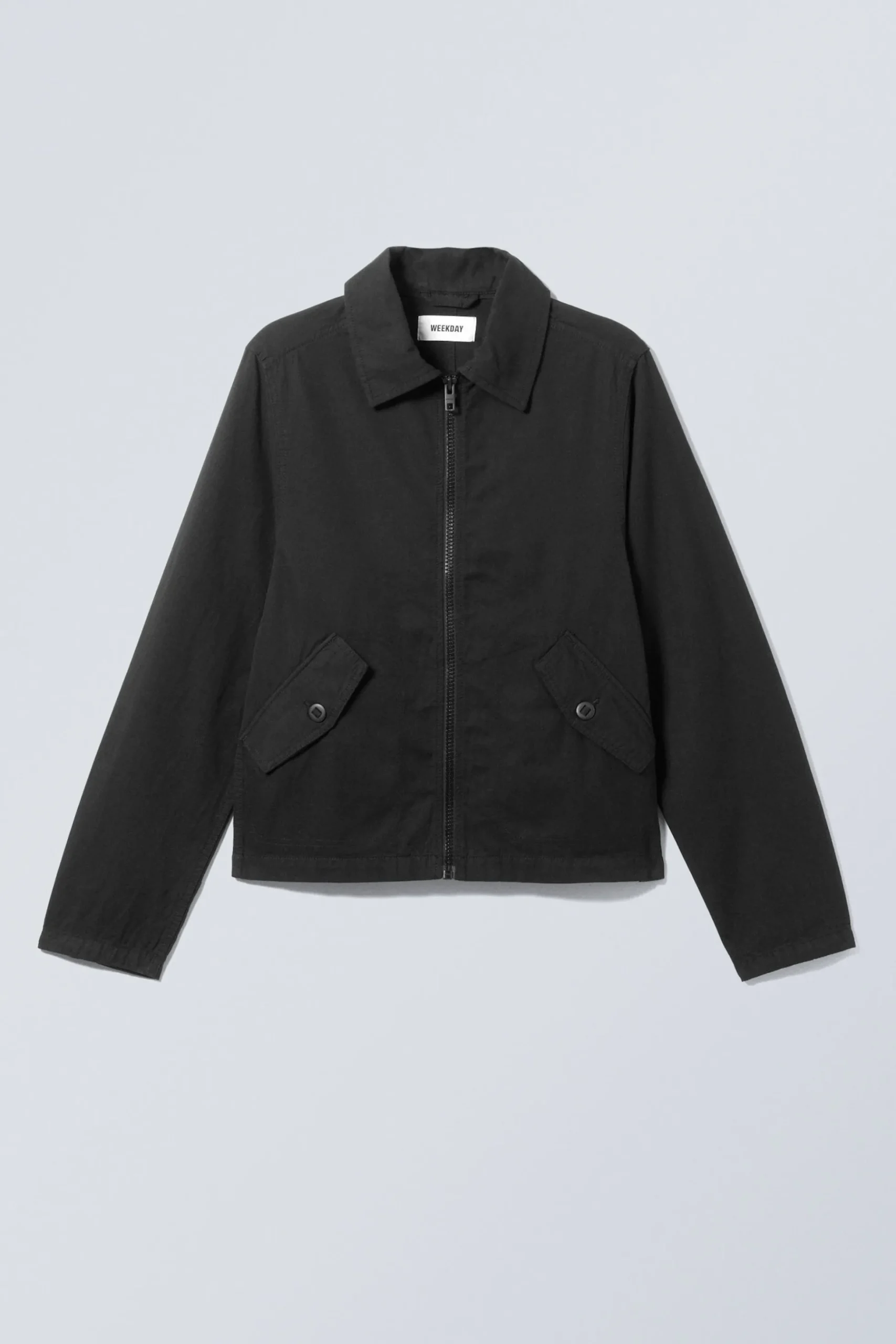 Weekday REGULAR LINEN BLEND JACKET black Store
