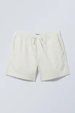 Weekday REGULAR OXFORD SHORTS dusty white Store