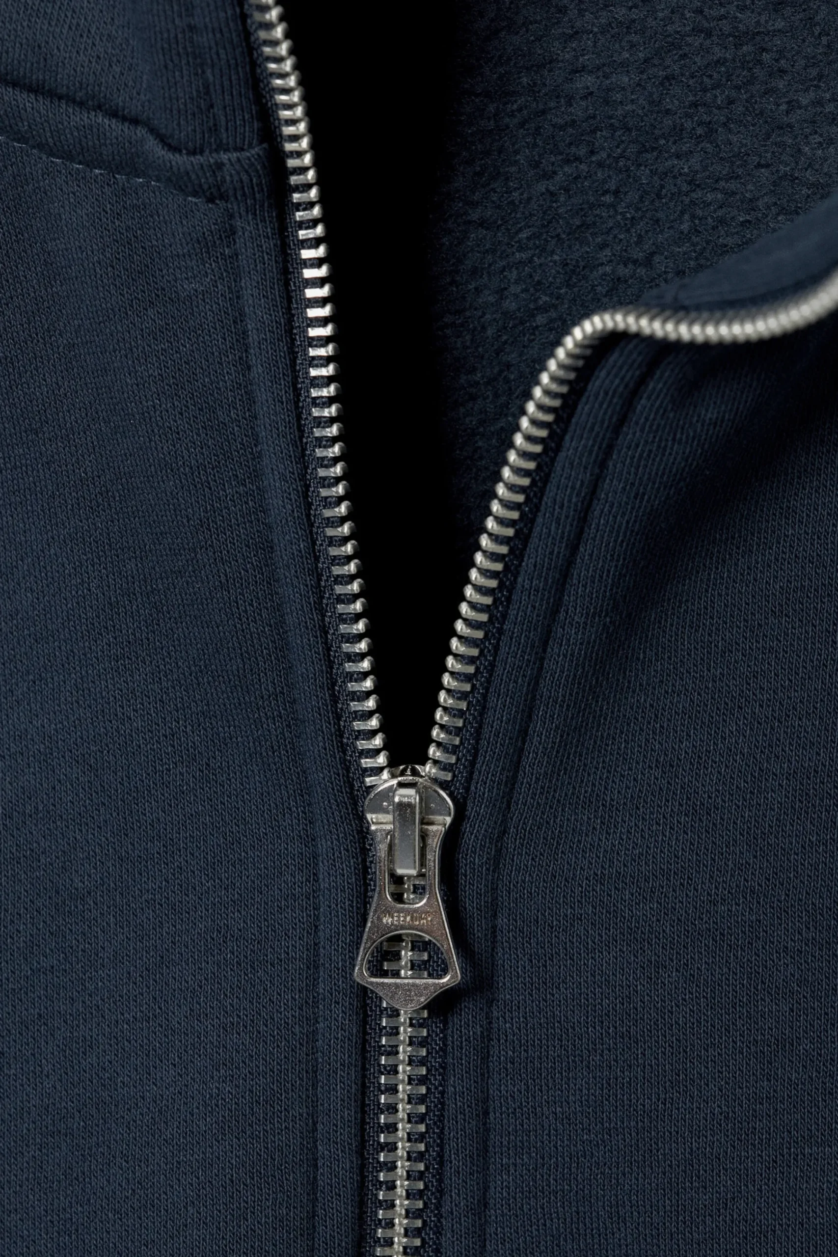 Weekday RELAXED HEAVY HALF ZIP SWEATER dark blue Fashion